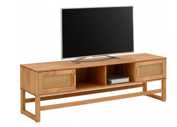 rack para tv com portas de palhinha indi ...